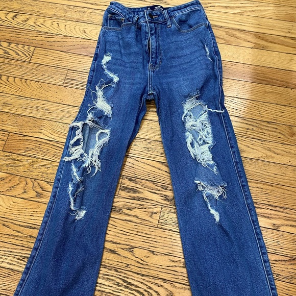 Hollister ultra high rise dad jeans size 0 (size 24) - Picture 1 of 3